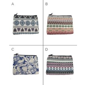 3/$15 ☆ Handmade Thailand Zip Accessory Pouch Bag